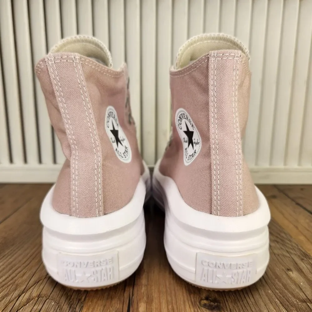 Converse CTAS Move Hi Womens 7 Stone Mauve Purple Canvas Platform Sneakers Shoes - Picture 5 of 11